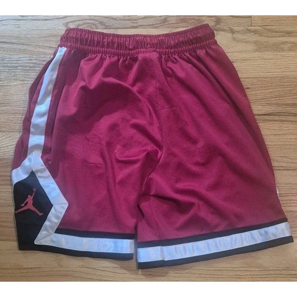 Jordan Jumpman Diamond Shorts Red White Black CV6022-687 Men's Large
